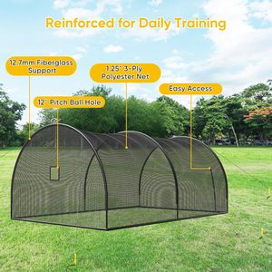 Red de Bateo Podiyeen para Béisbol y Sóftbol, Jaula de Bateo Portátil para Jardín - Product Image 5