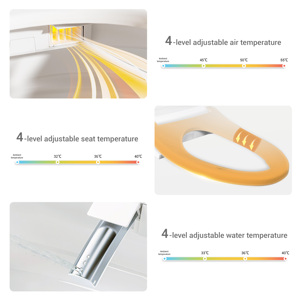 Thông minh CHẬU VỆ SINH điều khiển từ xa u-loại nước có thể điều chỉnh nhiệt độ máy sấy không khí im lặng đóng hình vuông làm bằng nhựa bền - Product Image 2