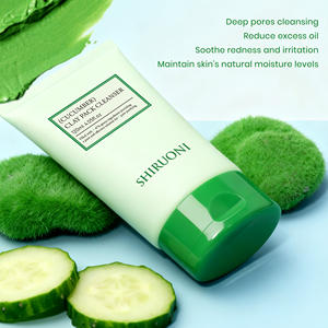 <span class=keywords><strong>Masque</strong></span> d'<span class=keywords><strong>argile</strong></span> au <span class=keywords><strong>concombre</strong></span> naturel avec logo personnalisé pour le visage, apaisant et hydratant, sensation de fraîcheur, minimisation des pores, soin de la peau - Product Image 5