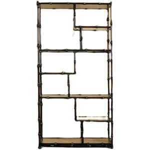 Chinese Retro Bamboo Display Shelf Irregular Shape <b>Standing</b> Type For Living Room <b>Tea</b> Set Storage - Product Image 5
