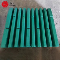 Plaque de mâchoire en acier allié + barre en alliage TiC pour concasseur à mâchoires, haute résistance à l'usure, durable, vente chaude
