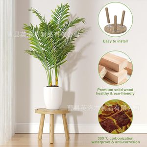 Wooden <b>Stool</b> Set Natural <b>Wood</b> Color Minimalist Design Living Room Furniture Home <b>Stool</b> And Ottoman - Product Image 4