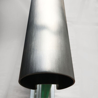 Rambarde pour escaliers, tube à fente en acier inoxydable, 10 pièces