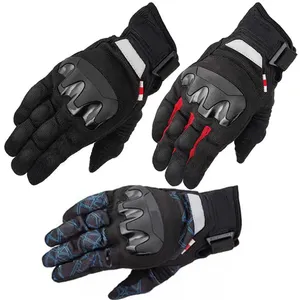 Gants de moto de course roses à écran tactile respirant antidérapant de qualité supérieure Personnaliser le logo en gros - Product Image 2