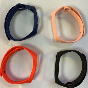 Mini bracelet de montre en silicone pour bracelet de sport en caoutchouc silicone, bracelet intelligent, bracelet 4, M4 - Product Image 5