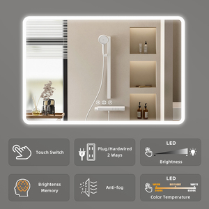 <span class=keywords><strong>Espejo</strong></span> LED de baño con montaje en pared y función antivaho a buen <span class=keywords><strong>precio</strong></span> para el hotel Hilton - Product Image 3