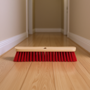 ไม้กวาดห้องโถง ขนแปรงสีแดง 60 ซม. ทำจากอีลาสโตเมอร์ อุปกรณ์ทำความสะอาด - Product Image 3