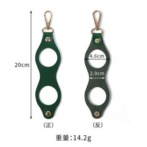 Porta Pelotas de Golf de Piel Sintética con Logotipo Personalizado, Portátil, para una Sola Pelota, Regalo Personalizable para Golfistas, Bolsa de Cintura con Llavero - Product Image 3