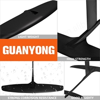 Tabla de Paddle Surf Hydrofoil ODM/OEM gy BSC 1120 con Mástil de Carbono de 2007 cm² para Principiantes, Unisex, para Surfear en Aguas Oceánicas, Color Negro, con Logotipo Personalizado