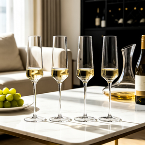 แก้วไวน์ก้านยาวสั่งทำขายส่งสำหรับงานแต่งงาน โรงแรม ร้านอาหาร สไตล์ยุโรป ความจุ 7.1 ออนซ์ ผลิตจากคริสตัล - Product Image 5
