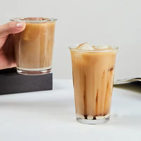 Simple Transparent Verre Verres Tasse À Café Latte Tasses Jus De Lait Tasse Bouteilles D'eau Ménage Verrerie