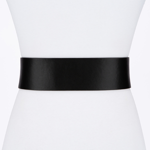 Cinturón de cuero de marca personalizado para mujer, cinturón ancho dorado para vestido - Product Image 2