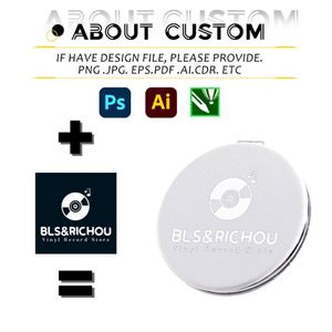 Espejo Plegable Metálico Pequeño al por Mayor, Espejo Redondo de Doble Cara Personalizado con Logotipo, Espejo de Maquillaje Práctico - Product Image 2
