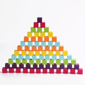 Juguete Educativo de Matemáticas de Alta Calidad, Bloque de Madera de Haya Pintado, <span class=keywords><strong>Cubo</strong></span> de Madera Personalizado de 3 cm para Niños - Product Image 3