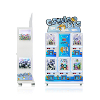 Machine à capsules Keku avec vitrine, 100% gagnant, mini borne d'arcade de table à monnayeur