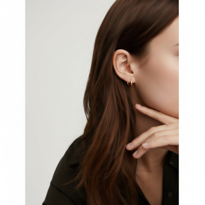 Boucles d'oreilles fines à clous, design goutte d'eau, pour un style élégant - Product Image 1