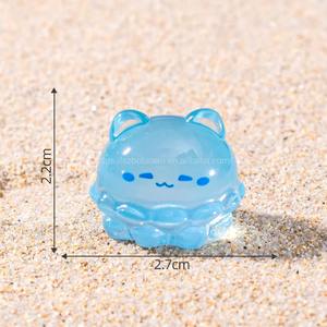 DIY Miniature Mignonne en Résine Chat Méduse, Micro Paysage Lumineux, Ornement pour Aquarium, Aménagement Paysager de Bassin à Poissons, Décoration de Maison de Poupées - Product Image 4