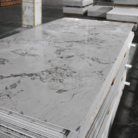 Panel Dinding Marmer PVC UV Buatan Tahan Air 1220x2440mm 3mm, Lembaran Dekoratif, Pelapis Dinding Interior, Harga Pabrik