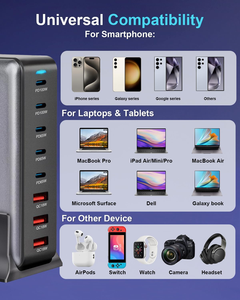 Sạc Nhanh 440W Gan USB Loại C Nhanh Chóng Sạc Đa Cổng Pd Qc3.0 Máy Tính Xách Tay Sạc Trạm Máy Tính Để Bàn Nhanh Chóng Sạc - Product Image 5