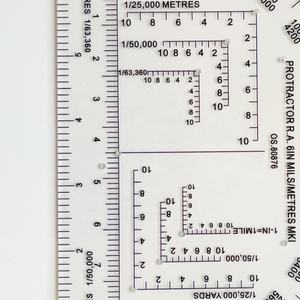 Goniometro Semicircolare in Plastica Trasparente da 6 Pollici per Marcatura Mappe all'Aperto - Product Image 5