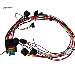 Faisceau de câblage de capteur de carrosserie automobile, multi-branques, avec gaine tressée, faisceau de câblage personnalisé, usine OEM, 12V 24V - Product Image 3