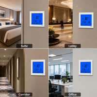 Unidades de bobina de ventilador de aire acondicionado Central WiFi de 4 tubos FCU termostato refrigeración calefacción controlador de temperatura de habitación inteligente