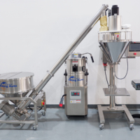 Machine de remplissage semi-automatique à vis sans fin pour poudres (café, farine, piment, détergent, lait)