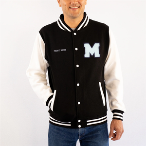 Giacca da Baseball <span class=keywords><strong>Varsity</strong></span> da uomo personalizzabile con maniche con Logo multicolore Hip Hop Training Sport stile Letterman Design - Product Image 2