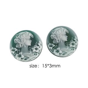 Boucles d'oreilles ovales sculptées à la main, agate bleue, caméo, bijoux en pierres précieuses naturelles gravées, pendentif, boucles d'oreilles, nouveau design - Product Image 6