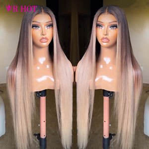 ซัพพลายเออร์ที่เชื่อถือได้ ผลิตภัณฑ์ความงามระดับหรูหรา สีน้ำตาลออมเบร สีบลอนด์น้ำผึ้ง วิกผมแท้สีบลอนด์ออมเบรแบบกำหนดเองสำหรับผู้หญิง - Product Image 1