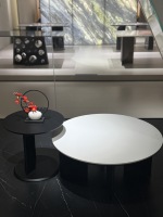 Ensemble de tables basses en céramique minimalistes italiennes pour salons, petites maisons, appartements haut de gamme et halls d'entrée