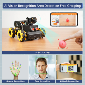 Hiwonder turbopi <span class=keywords><strong>Raspberry</strong></span> Pi ros2 <span class=keywords><strong>robot</strong></span> xe với bánh xe mecanum, lớn ai mô hình chatgpt, và tương tác bằng giọng nói - Product Image 4