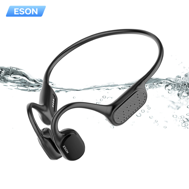 High Quality Bone Conduction Headphones for 5.3 IP68 Waterproof Ear-hook Design for Sports LED Battery Indicator Swimming
