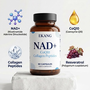 Cápsulas de Suplemento de Colágeno con CoQ10 y Resveratrol, 60 Cápsulas, Marca Privada, Fabricación Estadounidense OEM/ODM - Product Image 2