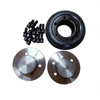 Accouplement flexible en caoutchouc pour transmission de puissance moteur et pompe