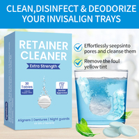 Tablettes effervescentes nettoyantes pour appareils dentaires, blanchissantes et anti-plaque, les plus vendues, approuvées CE et FDA