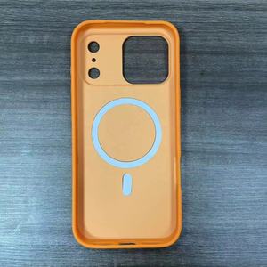 <span class=keywords><strong>Cover</strong></span> Antiscivolo <span class=keywords><strong>Arancione</strong></span> per <span class=keywords><strong>iPhone</strong></span> 17 16 15 14 13 12 <span class=keywords><strong>11</strong></span> e Samsung S26 A17 A07 A16, Custodia Magnetica di Lusso con Blocchi di Colore - Product Image 6