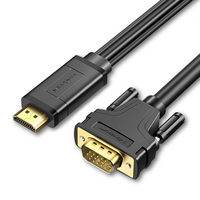 Mindpure Adaptor Konverter Kabel 1920X1080P 60Hz, Adaptor Konverter HDMI Ke VGA dengan Catu Daya Audio Hdmi2 Vga