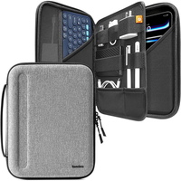 Étui de protection pour iPad 2026 de 11 pouces, organiseur de transport antichoc pour tablette avec poche pour accessoires