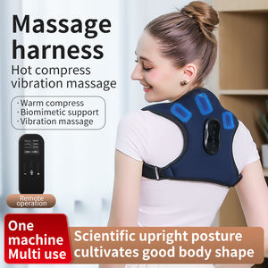 Attelle supérieure réglable Redresseur de soutien dorsal respirant EMS Masseur d'épaule Télécommande sans fil Dos Cou Épaule - Product Image 5