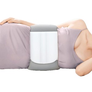 Coussin lombaire de sommeil rectangulaire gris en nylon et élasthanne, taille unique pour adulte - Product Image 2