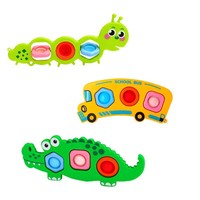 Juguetes Sensoriales Fidget Popper para Niños Pequeños de 1 a 3 Años, Juguete Educativo Montessori de Viaje para Niños y Niñas, Juego de Juguetes para Aliviar el Estrés