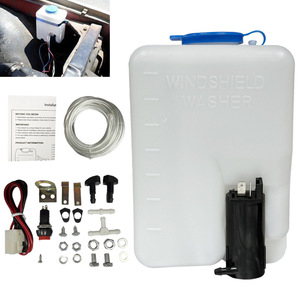 Universal Car Windshield Washer Bottle 1.5L 12V <b>Electric</b> With Pump And Hose <b>Kit</b> For Vehicle Cleaning - Product Image 2
