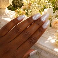 Faux ongles autocollants œil de chat en forme de cœur, faux ongles magnétiques à paillettes magenta, ongles artificiels en gros personnalisés OEM ODM sous marque privée
