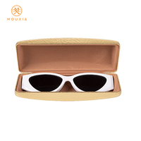 Étui à lunettes holographique métallique en PU, personnalisable avec logo, boîte à lunettes brillante tendance pour hommes et femmes, vente en gros