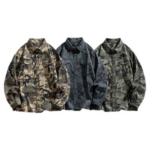 เสื้อแจ็คเก็ตเชิ้ตผ้าคอร์ดูรอยทรงหลวมแบบลำลองลายพรางสำหรับผู้ชาย ดีไซน์ใหม่ เคลือบผิวอย่างดี ติดกระดุมแบบเดี่ยว  ผ้าฝ้าย  ซักได้  ตัดเย็บตามสั่ง - Product Image 2