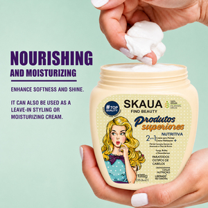 Crème de soin nourrissante 2 en 1 sans rinçage OEM ODM, formule personnalisée, emballage pour marques de distributeurs - Product Image 2