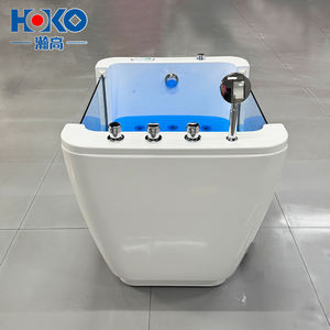 <span class=keywords><strong>Baignoire</strong></span> spa blanche au design moderne pour bébé Fonction de trempage pour piscines intérieures Hôtels Villas avec égouttoir inclus - Product Image 4