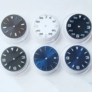 Green luminous 29MM Watch Dial with Literals Watch Hands for Miyota 8215 8200 821A for Mingzhu 2813 Watch Movement Repair Kit
