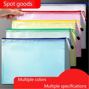 Tùy chỉnh nhựa <span class=keywords><strong>A4</strong></span> tập tin Túi pouch Zip khóa phong bì thư mục trường hợp mẫu nhà Máy Giá PP túi tài liệu cho các trường hộp loại - Product Image 3